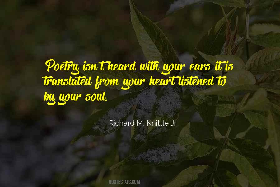 Richard M. Knittle Jr. Quotes #1018286