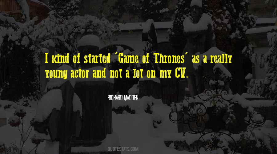 Richard Madden Quotes #141618