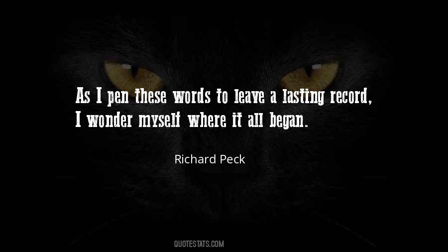 Richard Peck Quotes #769900