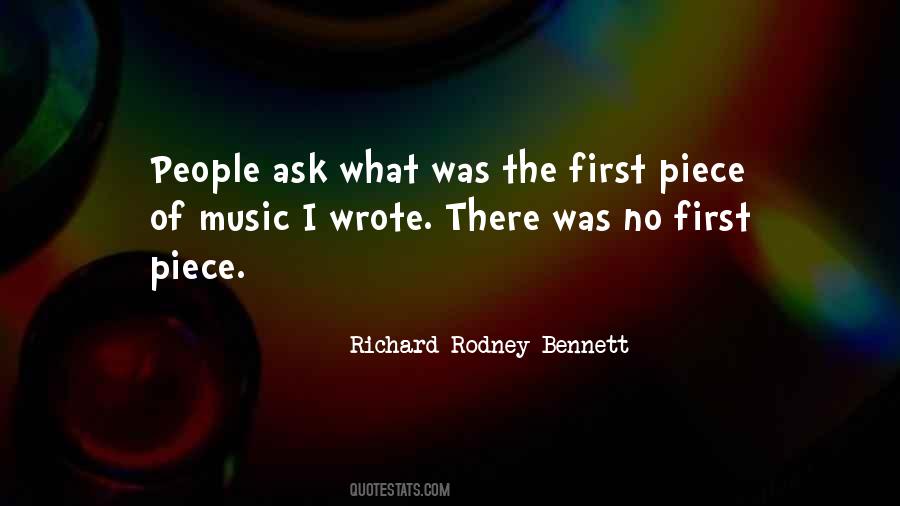 Richard Rodney Bennett Quotes #1415261