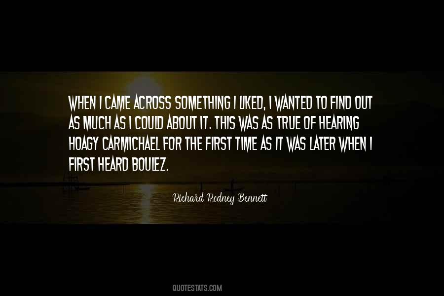 Richard Rodney Bennett Quotes #538089