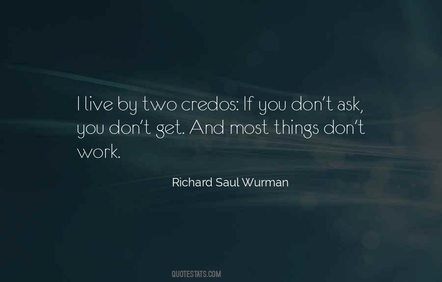 Richard Saul Wurman Quotes #916458