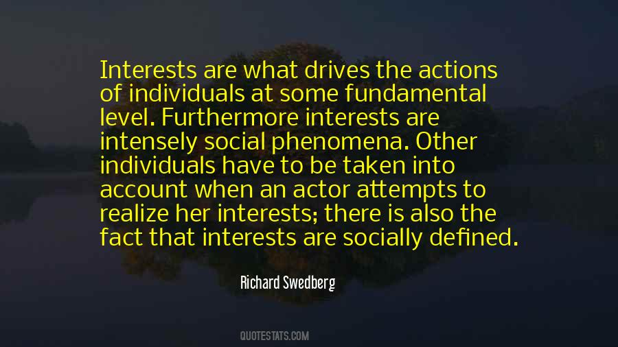 Richard Swedberg Quotes #77417