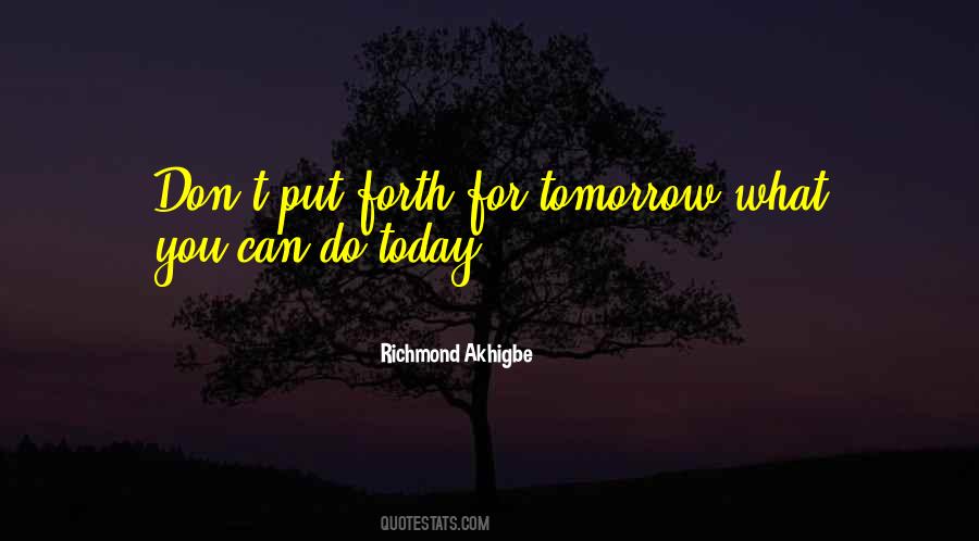 Richmond Akhigbe Quotes #1868943