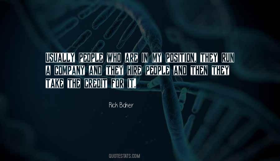 Rick Baker Quotes #231107
