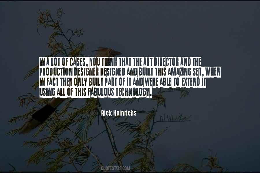 Rick Heinrichs Quotes #156600