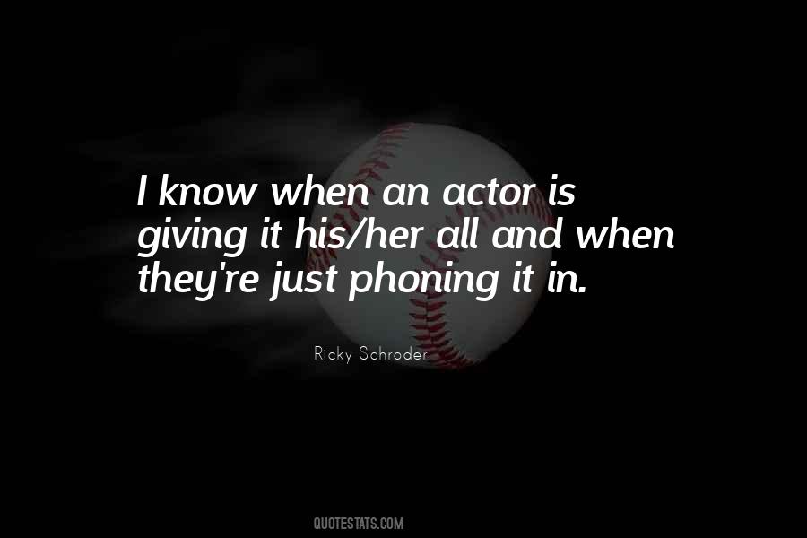 Ricky Schroder Quotes #137035