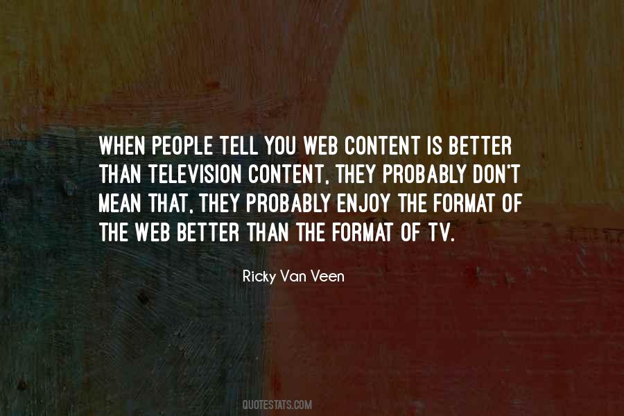Ricky Van Veen Quotes #488116