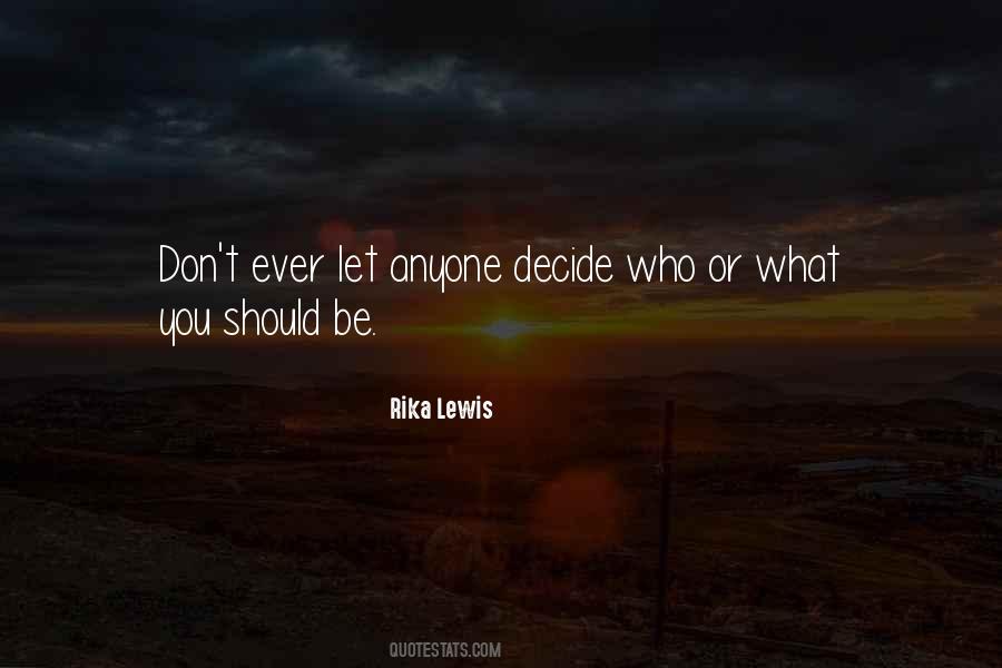 Rika Lewis Quotes #1407713