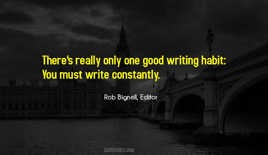 Rob Bignell, Editor Quotes #736264