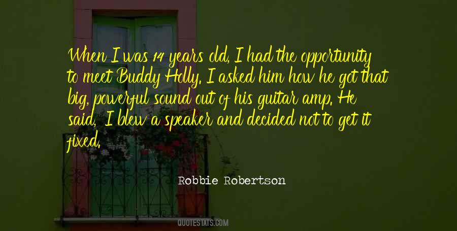 Robbie Robertson Quotes #57625