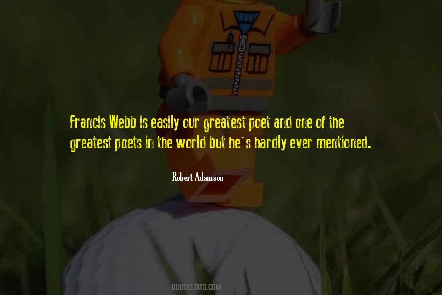 Robert Adamson Quotes #1030480