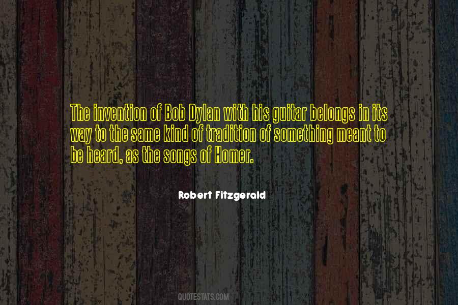 Robert Fitzgerald Quotes #186079