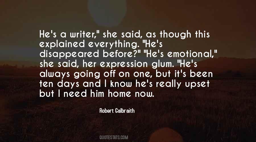 Robert Galbraith Quotes #259252