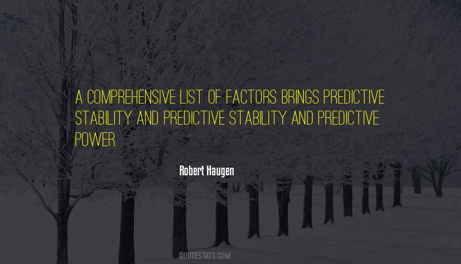 Robert Haugen Quotes #899092