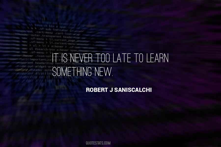 ROBERT J SANISCALCHI Quotes #1868101