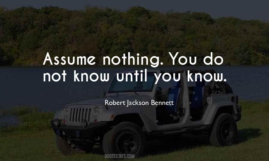 Robert Jackson Bennett Quotes #1817346