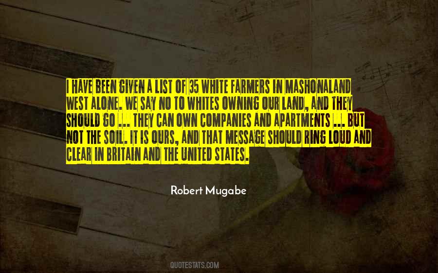 Robert Mugabe Quotes #1462706