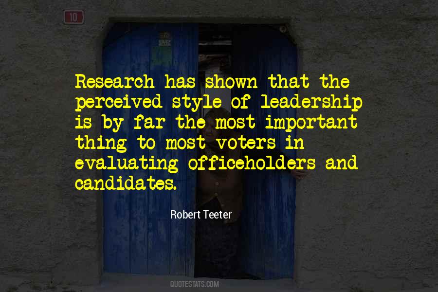 Robert Teeter Quotes #67136