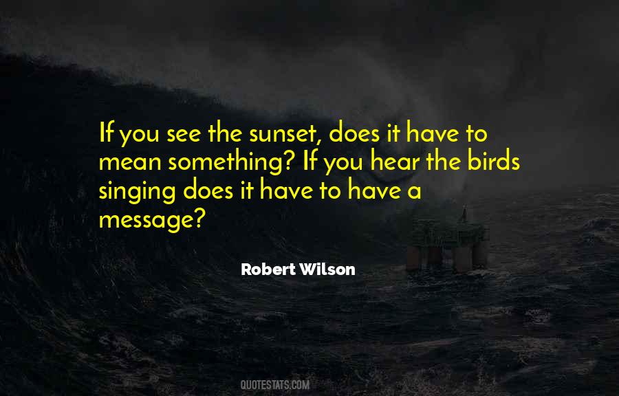 Robert Wilson Quotes #72045