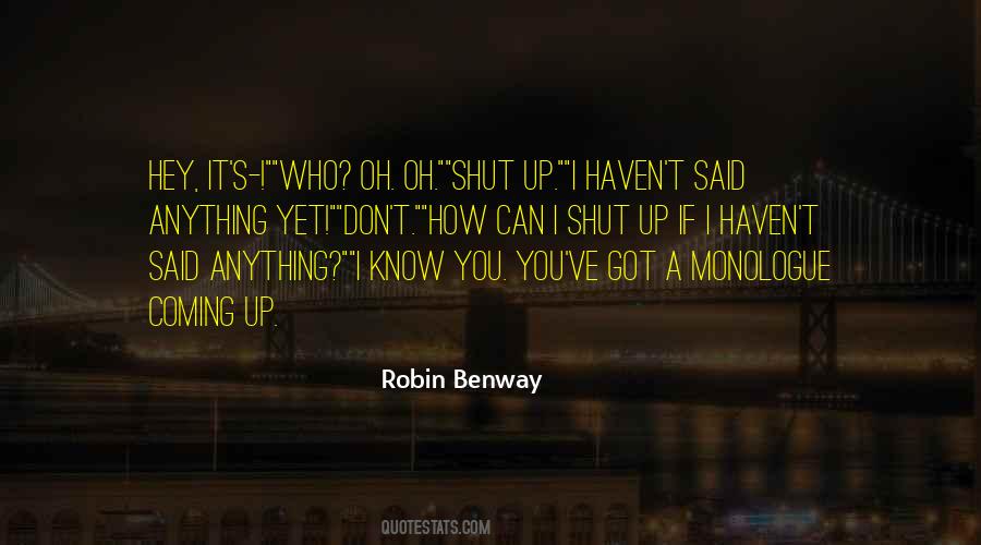 Robin Benway Quotes #104886