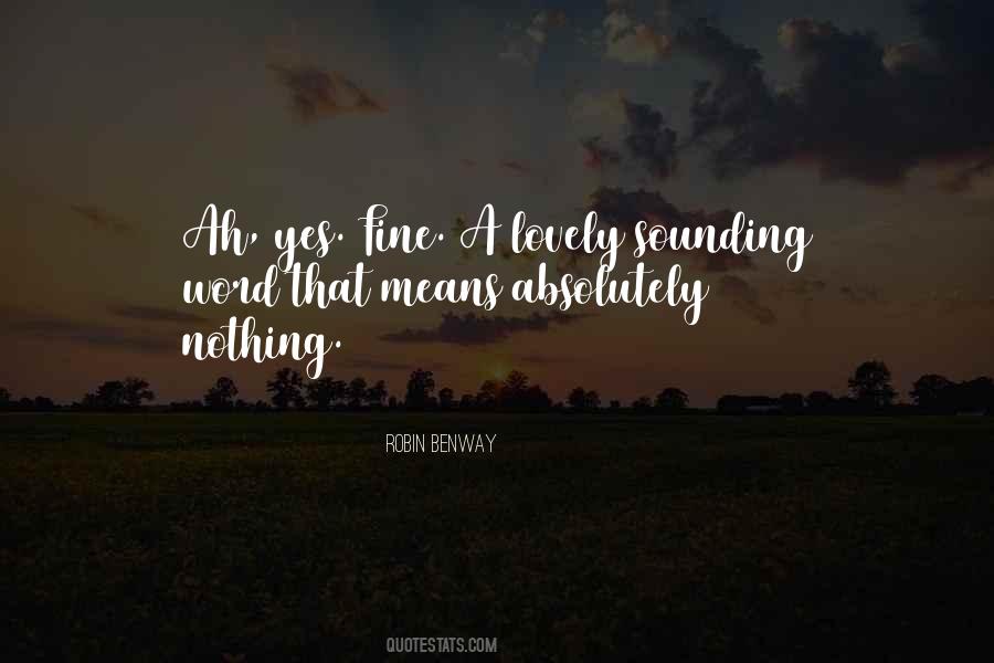 Robin Benway Quotes #1561855