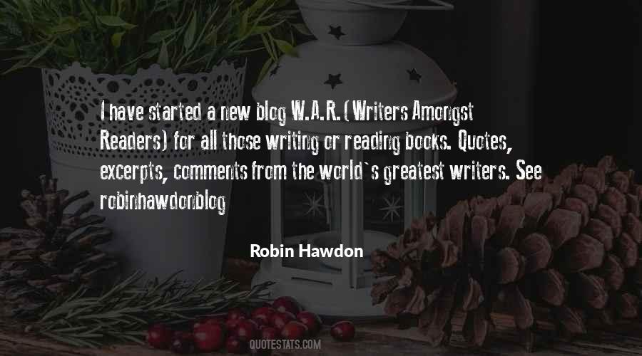 Robin Hawdon Quotes #415877