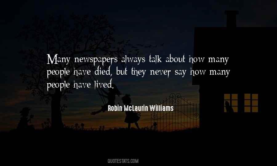 Robin McLaurin Williams Quotes #238584 Robin McLaurin Williams Quotes #238584