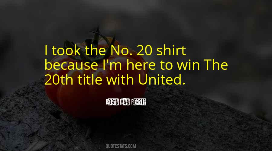 Robin Van Persie Quotes #34598