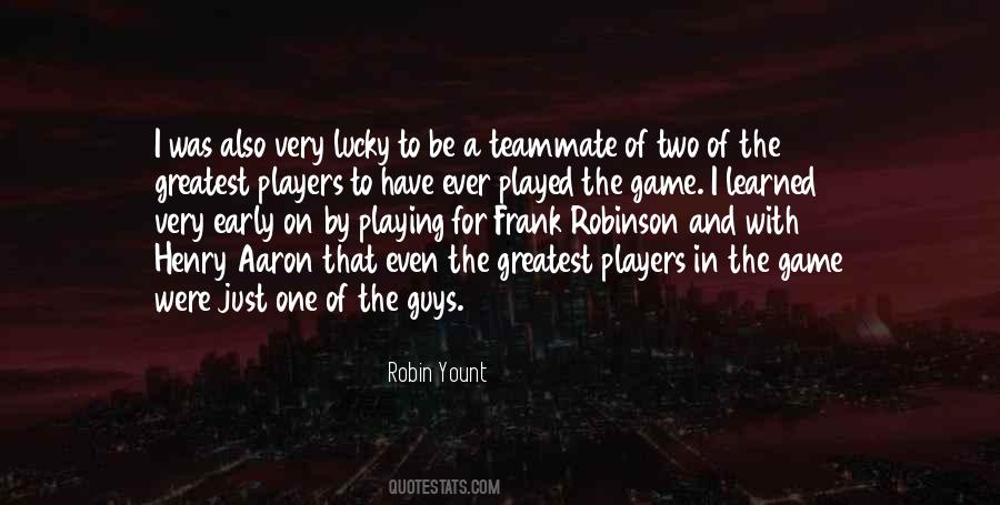 Robin Yount Quotes #295681