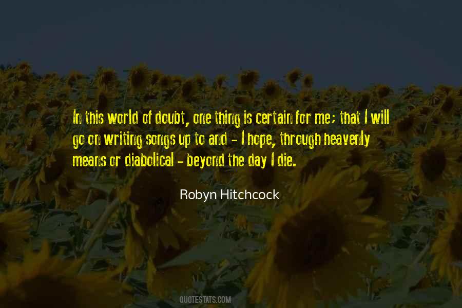 Robyn Hitchcock Quotes #1039684