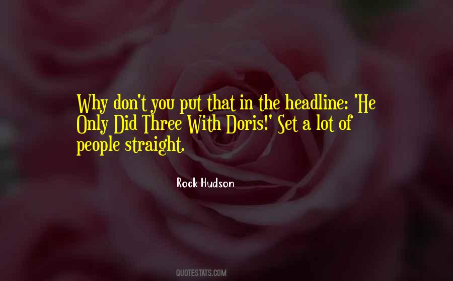 Rock Hudson Quotes #890263