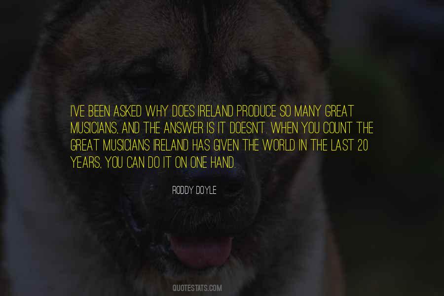 Roddy Doyle Quotes #303579