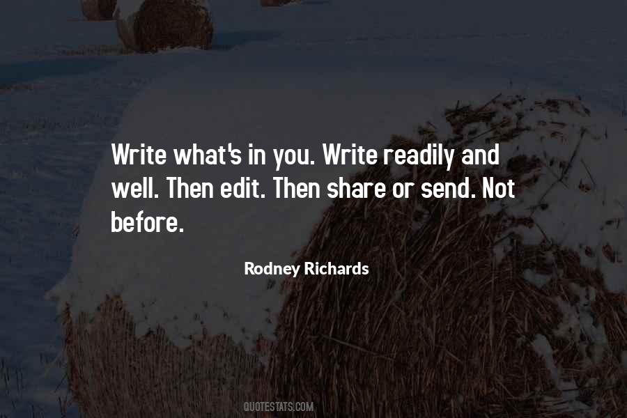 Rodney Richards Quotes #114700