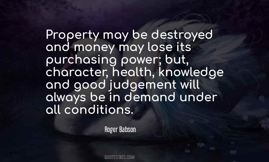 Roger Babson Quotes #1765893