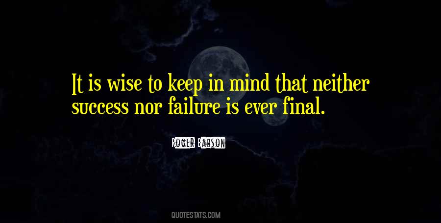 Roger Babson Quotes #835770
