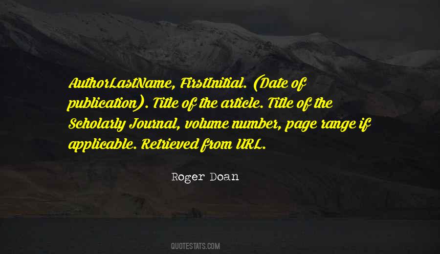 Roger Doan Quotes #1718887 Roger Doan Quotes #1718887