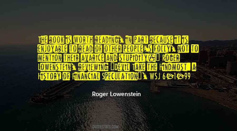 Roger Lowenstein Quotes #15825