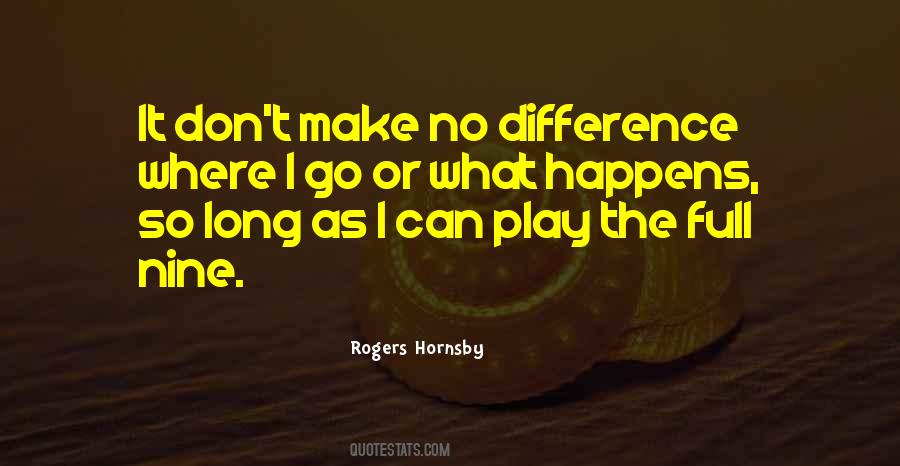 Rogers Hornsby Quotes #1629748