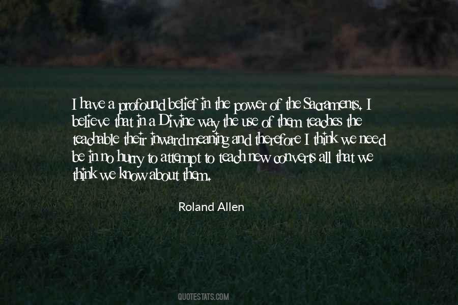 Roland Allen Quotes #1389985