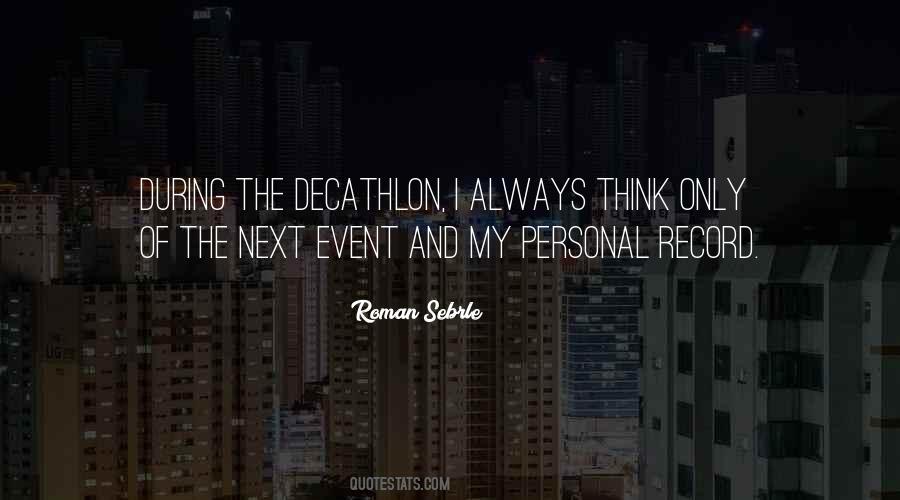 Roman Sebrle Quotes #1286981