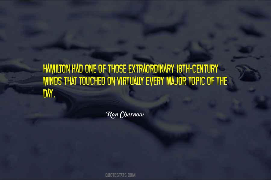 Ron Chernow Quotes #811706