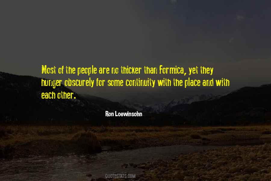 Ron Loewinsohn Quotes #1134399