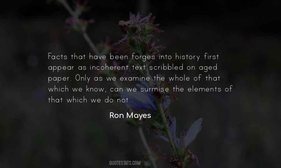 Ron Mayes Quotes #1392662