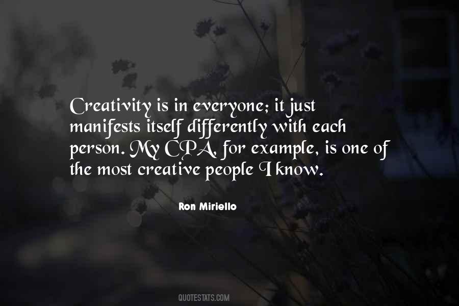 Ron Miriello Quotes #136433