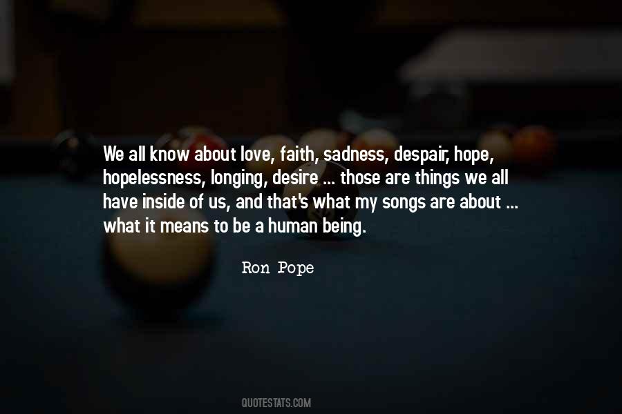 Ron Pope Quotes #1861708