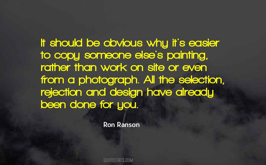 Ron Ranson Quotes #1026181