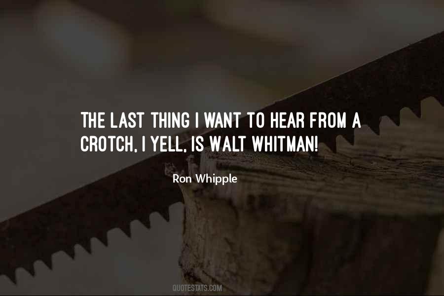 Ron Whipple Quotes #437530 Ron Whipple Quotes #437530