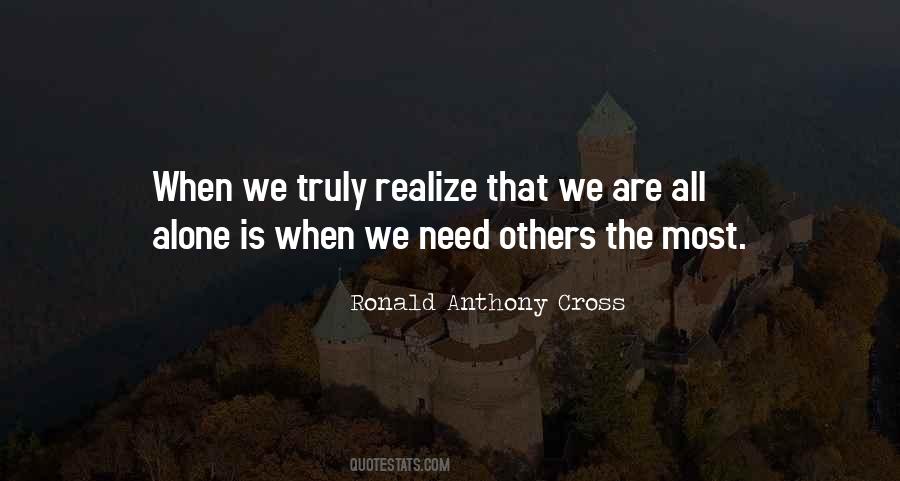 Ronald Anthony Cross Quotes #225419