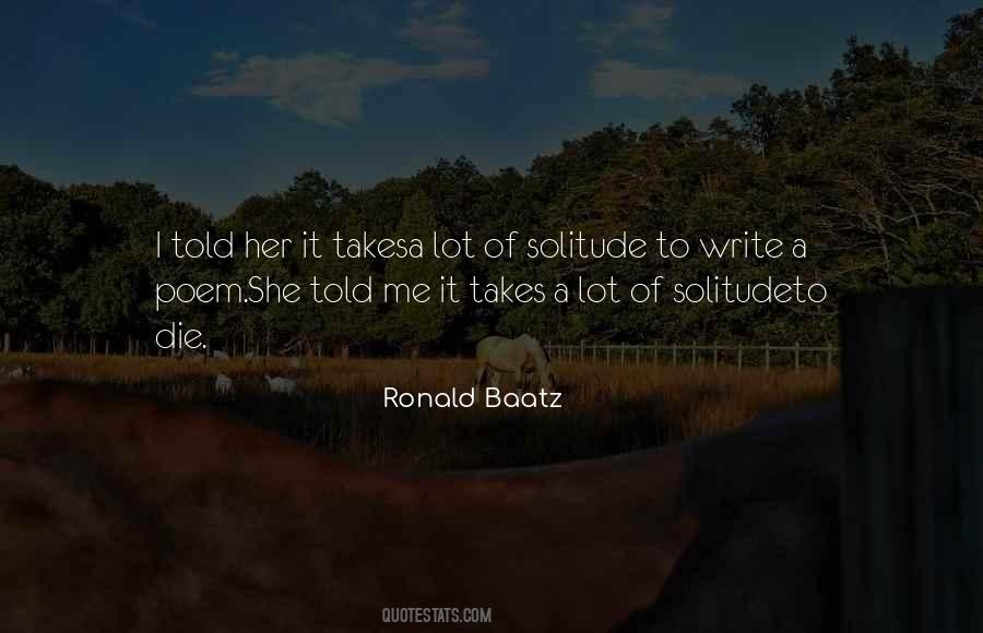 Ronald Baatz Quotes #1246579